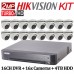 2MP TurboHD Hikvision System KIT: 16CH DVR + 16x Cameras + 4TB HDD