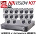 5MP TurboHD Hikvision System KIT: 16CH DVR + 16x Cameras + 6TB HDD