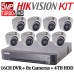 5MP TurboHD Hikvision System Kit: 16CH DVR + 8x cameras + 4TB HDD